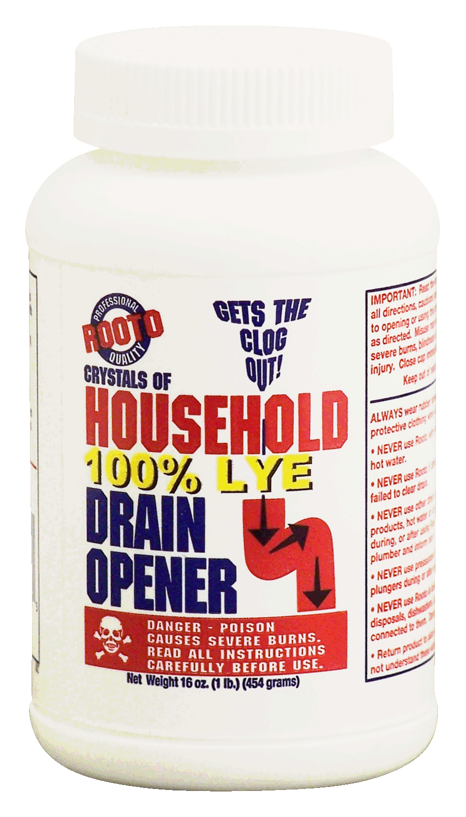 Rooto Crystals of Household 100% lye drain opener Full-Size Picture